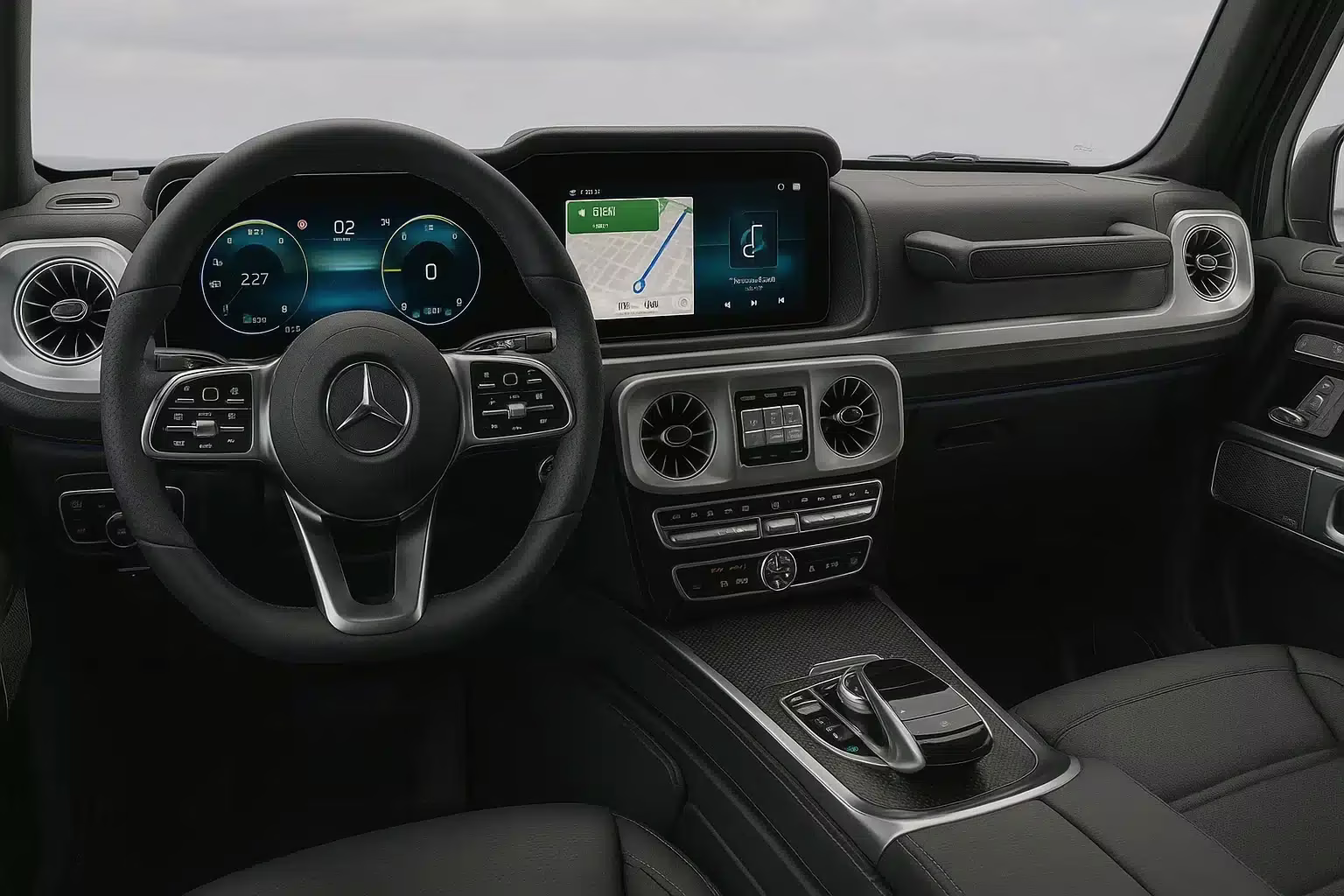 Mercedes G 580 EQ Innenansicht (Cockpit)