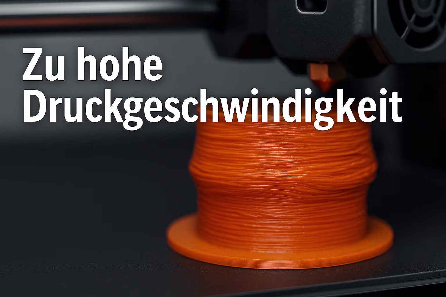 unscharfe layer durch zu hohe druckgeschwindigkeit